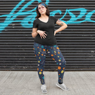 geometrische Spritze Leggings