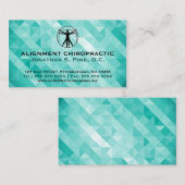 Geometrische Standardchiropraktik-Visitenkarten Visitenkarte (Vorne/Hinten)