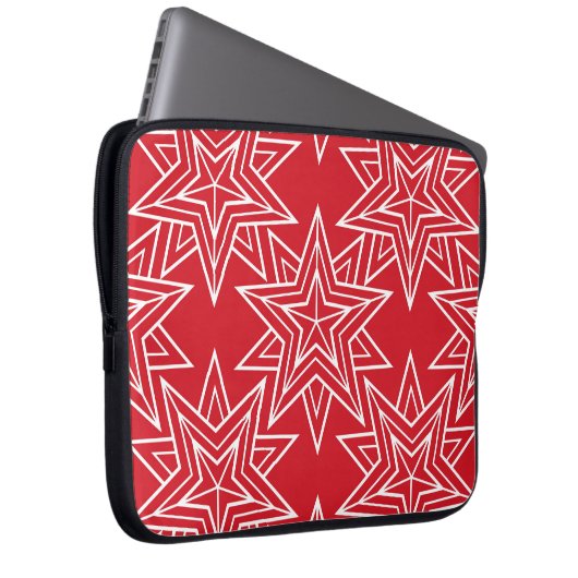 Geometrische Sterne, Vintag nahtlos, chris Laptopschutzhülle (Vorne Rechts)