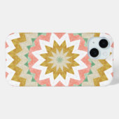 Geometrische Sternexplosion Boho Mandala Pattern Case-Mate iPhone Hülle (Rückseite (Horizontal))