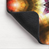 Geometrische Sternexplosion mit Abstraktem Licht Mousepad (Ecke)
