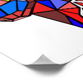 Geometrische Stierformen Poster (Ecke)