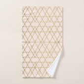 Geometrische Streifen Badhandtuch Set (Handtuch)