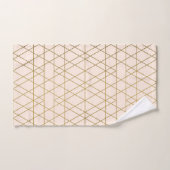 Geometrische Streifen Badhandtuch Set (Handtuch)