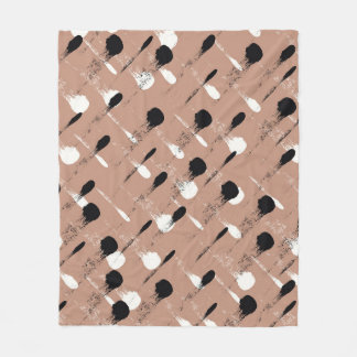Geometrische Streifen Braunes Nahtloses Muster Fleecedecke