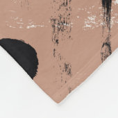 Geometrische Streifen Braunes Nahtloses Muster Fleecedecke (Ecke)