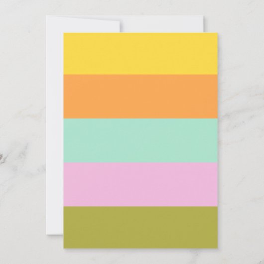 Geometrische Streifen Brautparty für leuchtende Pa Einladung (Rückseite)