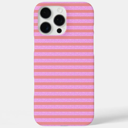 Geometrische Streifen in rosa Geostripes Case-Mate iPhone Hülle (Rückseite)
