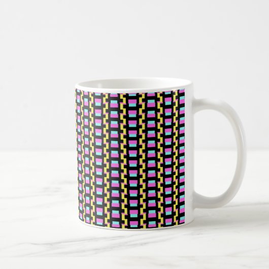 Geometrische Streifen Kaffeetasse (Rechts)