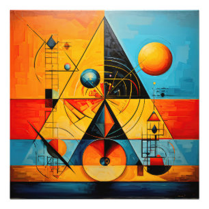 Geometrische Symbole Abstract #07 Fotodruck