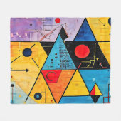 Geometrische Symbole Abstrakt #02 Fleecedecke (Vorderseite (Horizontal))