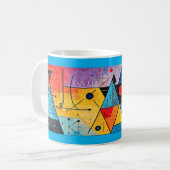 Geometrische Symbole Abstrakt #02 Kaffeetasse (Vorderseite Links)