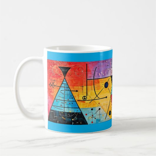 Geometrische Symbole Abstrakt #02 Kaffeetasse (Links)