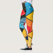 Geometrische Symbole Abstrakt #02 Leggings (Links)