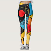 Geometrische Symbole Abstrakt #02 Leggings (Vorderseite)
