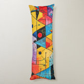 Geometrische Symbole Abstrakt #02 Seitenschläferkissen (Rückseite (Vertikal))