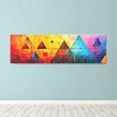 Geometrische Symbole Abstrakt #05. Leinwanddruck (Insitu (Holzboden))