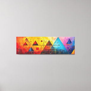 Geometrische Symbole Abstrakt #05. Leinwanddruck
