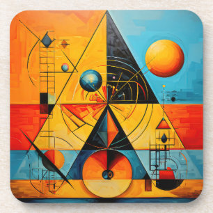 Geometrische Symbole Abstrakt #07 Getränkeuntersetzer
