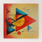 Geometrische Symbole Abstrakt #08 Puzzle (Horizontal)