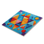 Geometrische Symbole Abstrakt #09 Fliese (Seite)