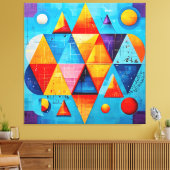Geometrische Symbole Abstrakt #09 Leinwanddruck (Insitu (Wohnzimmer))
