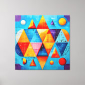 Geometrische Symbole Abstrakt #09 Leinwanddruck (Vorderseite)