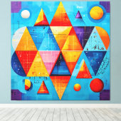 Geometrische Symbole Abstrakt #09 Leinwanddruck (Insitu (Holzboden))