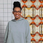 Geometrische Symmetrie des Art Deco Fliese