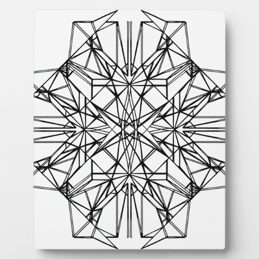 geometrische Symmetrie Fotoplatte (Vorderseite)