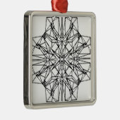 geometrische Symmetrie Ornament Aus Metall (Rechts)