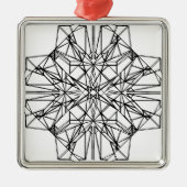 geometrische Symmetrie Ornament Aus Metall (Vorne)