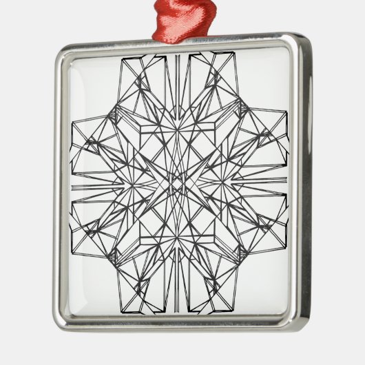 geometrische Symmetrie Ornament Aus Metall (Links)