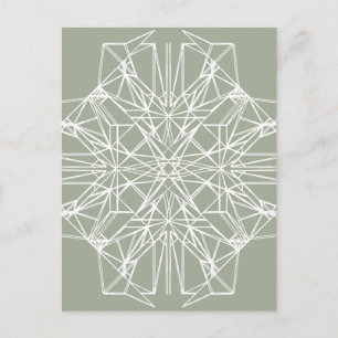 Geometrische Symmetrie Postkarte