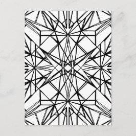 geometrische Symmetrie Postkarte