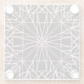 Geometrische Symmetrie zwischen Schwarz und Pellro Glasuntersetzer (Rückseite)