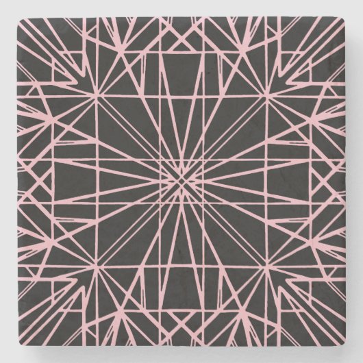 Geometrische Symmetrie zwischen Schwarz und Pellro Steinuntersetzer (Vorderseite)