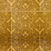 Geometrische symmetrische Blätter- und Blättermoti Fliese