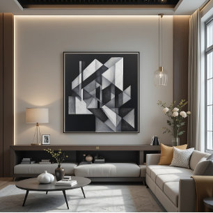 Geometrische Symphonie Leinwanddruck