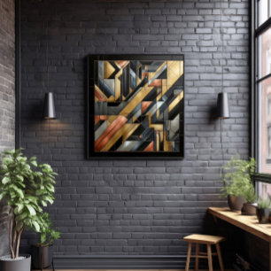 Geometrische Symphonie Leinwanddruck