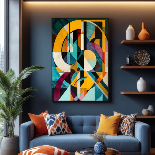 Geometrische Symphonie Leinwanddruck