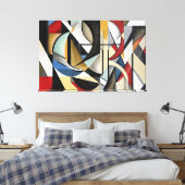 Geometrische Symphonie perfekte Harmonie Leinwanddruck (Insitu (Schlafzimmer))
