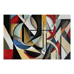 Geometrische Symphonie perfekte Harmonie Poster