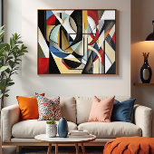 Geometrische Symphonie perfekte Harmonie Poster