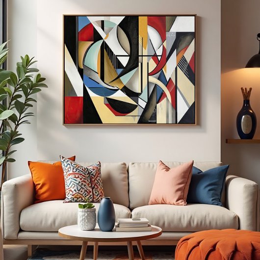 Geometrische Symphonie perfekte Harmonie Poster