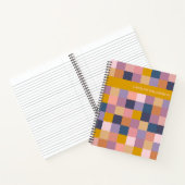 Geometrische Tafel in Lila Personalisierter Notizblock (Innenseite)