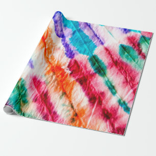 Geometrische Tapete. Vintage-Design. Shibori-Textu Geschenkpapier