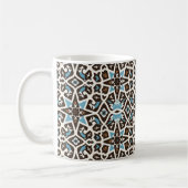 Geometrische Tasse Blau und Braun - marokkanisch I (Links)