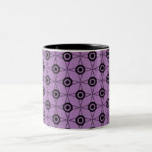Geometrische Tasse des Retro Funks, Lavendel (Mittel)