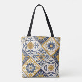 Geometrische Tellentasche für Sonnenblumen Tasche (Rückseite)